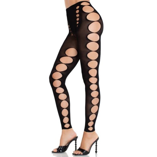 Medias Opacas Sin Tirantes Negro Leg Avenue
