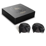 Cubrepezones Brillantes Con Lazo Bijoux Burlesque para Seducción
