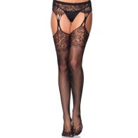 Leg Avenue Lace Stockings with Garter