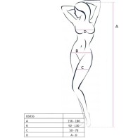Passion Woman BS016 Bodystocking One Size in Red