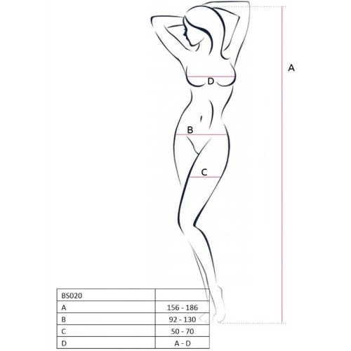 Passion Woman BS020 Bodystocking One Size