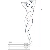 Passion BS020 Bodystocking White - Lingerie