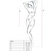 Passion Woman Bs025 Black Bodystocking