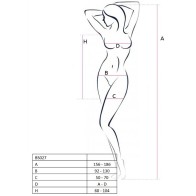 Bodystocking Estilo Vestido Blanco Passion para Elegancia Seductora