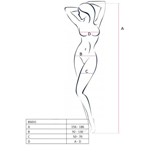 Passion Woman Bodystocking BS031 Red - Seductive Lingerie