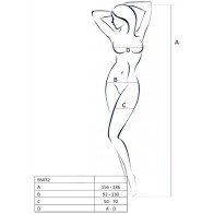 Passion Woman Bodystocking BS032 en Negro
