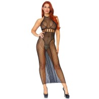 Vestido Largo Con Espalda Descubierta - Elegante y Sensual
