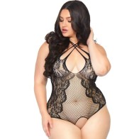 Leg Avenue Teddy Con Abertura 1X-2X | Lencería Sexy