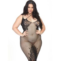 Leg Avenue Seamless Fishnet Dress 1X-2X - Seductive Lingerie