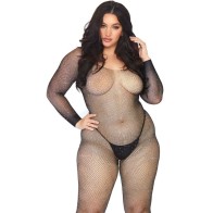 Leg Avenue Seamless Long Sleeve Bodystocking for Elegant Seduction