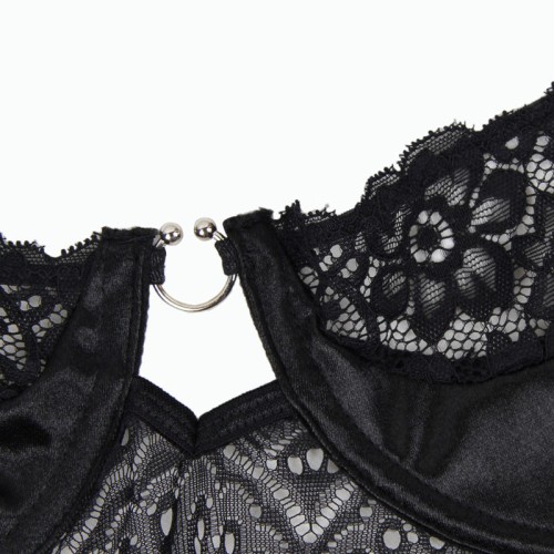 Subblime Corset and Belt Set Black