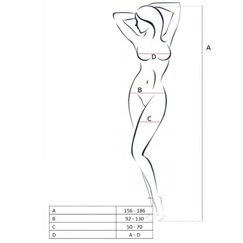 Passion Woman Bodystocking Red BS062 One Size