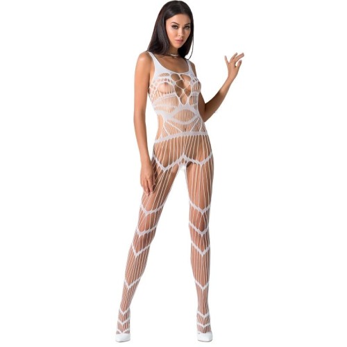 Passion Woman Bs058 Bodystocking - White