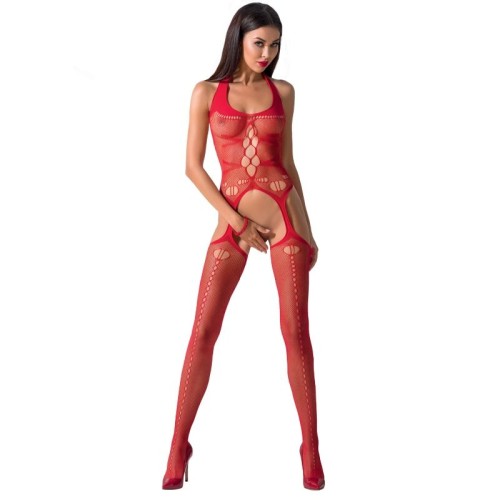 Passion Woman BS059 Bodystocking - Elegant Red Lingerie