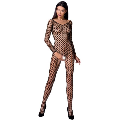 Passion Black Bodystocking with Lace and Transparency