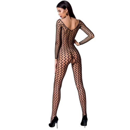 Passion Black Bodystocking with Lace and Transparency
