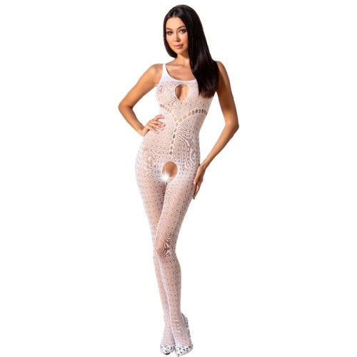 Passion Woman Bs078 Bodystocking One Size White