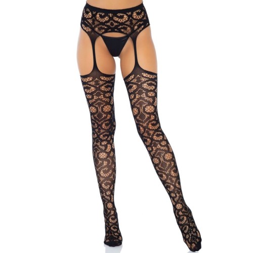 Leg Avenue Lace Stockings - Seductive Elegance