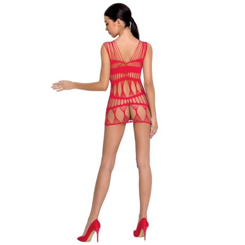 Passion Woman BS089 Bodystocking Red