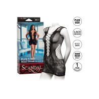 Seductive Peek-a-boo Mini Dress Plus Size