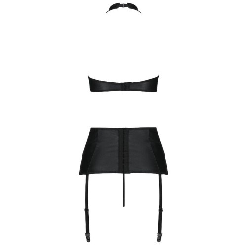 Passion Nancy Eco Leather Lingerie Set for Bold Seduction