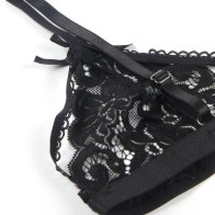 Subblime 3-Piece Bra, Garter & Thong Set for sexy elegance