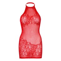 Leg Avenue Mini Dress with Rhinestones Red One Size