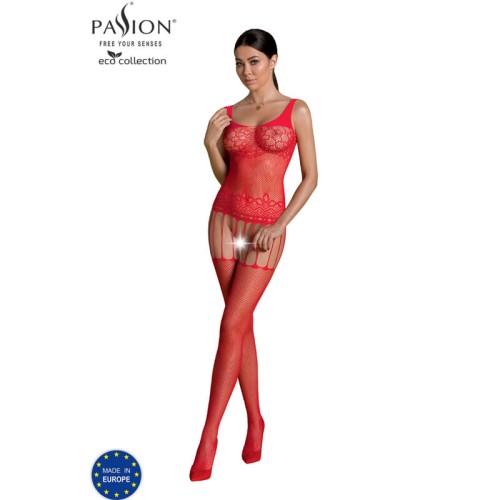 Passion Eco Collection Bodystocking BS001 Red