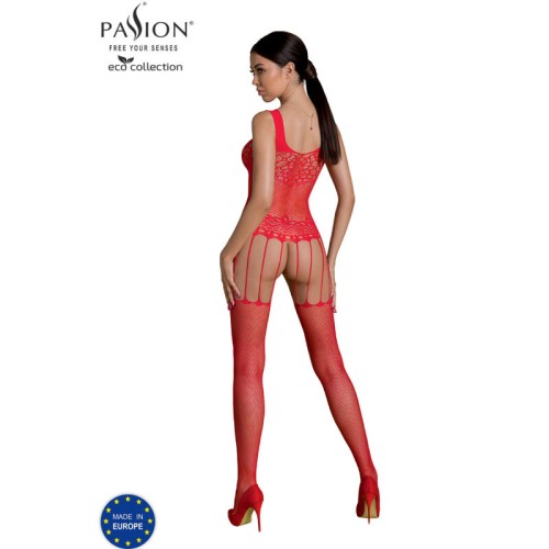 Passion Eco Collection Bodystocking BS001 Red
