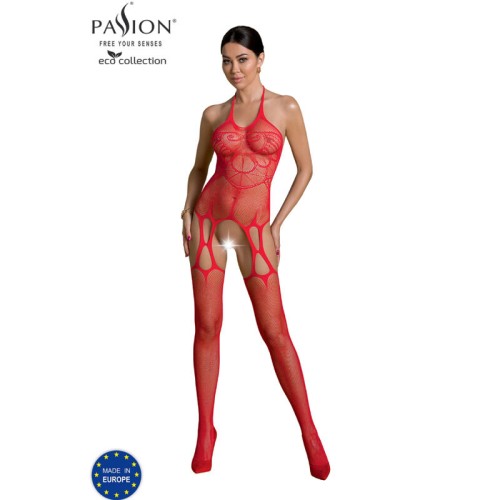 Passion Eco Collection Bodystocking Red - Sustainable Elegance