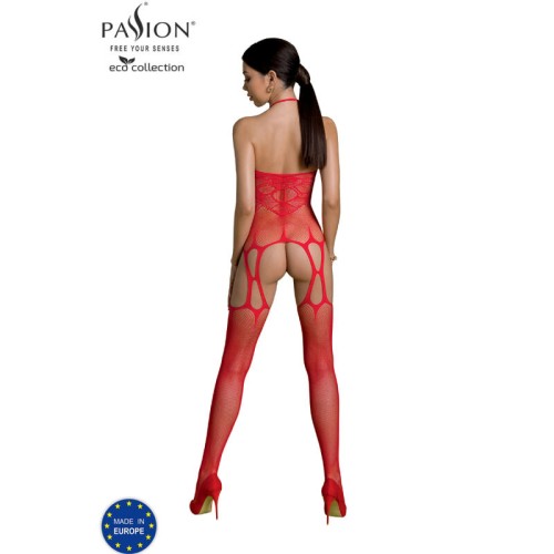 Passion Eco Collection Bodystocking Red - Sustainable Elegance