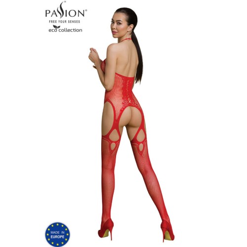 Eco Collection Bodystocking Eco Bs013 Red - Sustainable Fashion