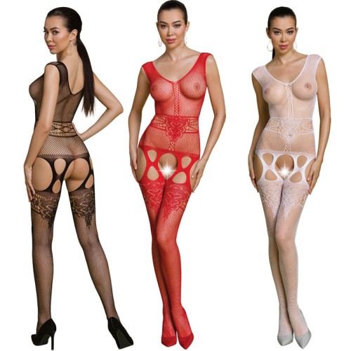 Passion Eco Collection Bodystocking Red - Sustainable Fashion