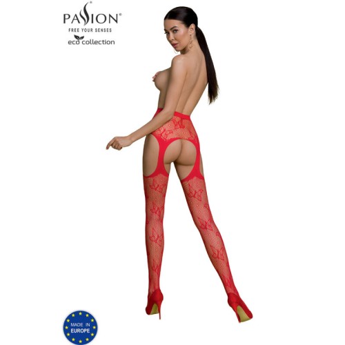 Passion Eco Collection Bodystocking S001 Red