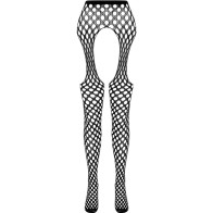 Passion Eco Collection Bodystocking S003 Black - Eco-Friendly Elegance
