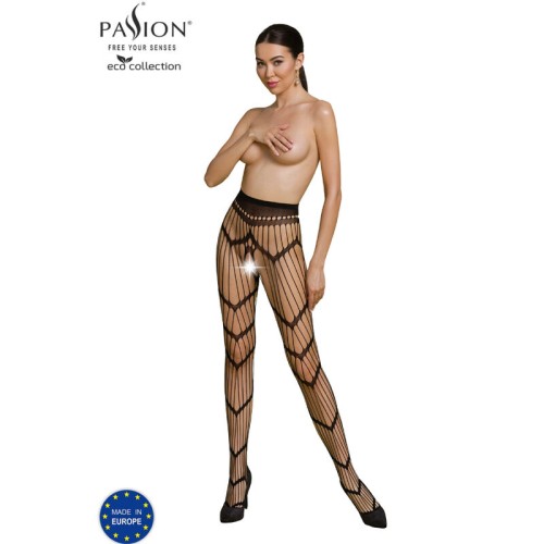 Passion Eco Collection Bodystocking S006 Black