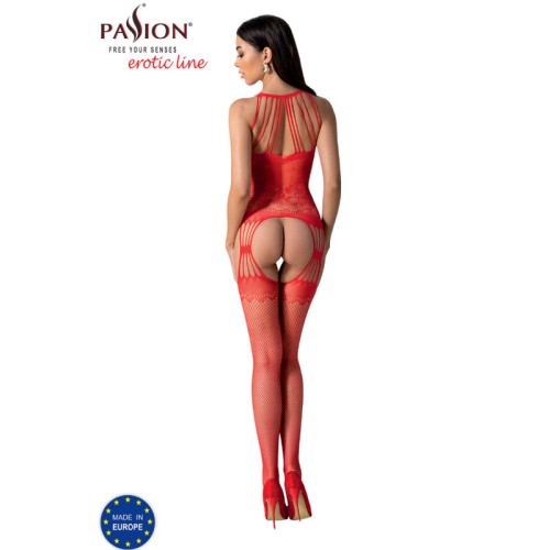 Sensual Red Bodystocking BS095 by Passion