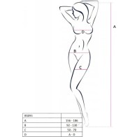 Sensual Red Bodystocking BS095 by Passion