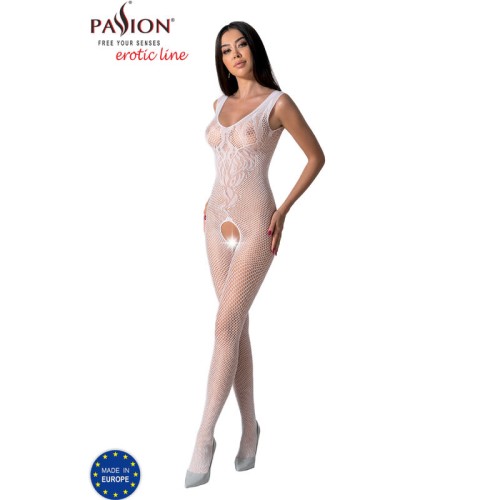 Passion BS098 White Bodystocking One Size