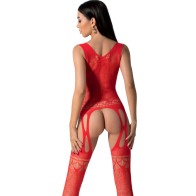 Passion BS099 Bodystocking Red One Size