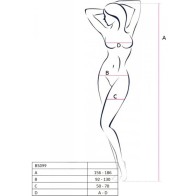 PASSION BS099 Bodystocking White for Ultimate Sensuality