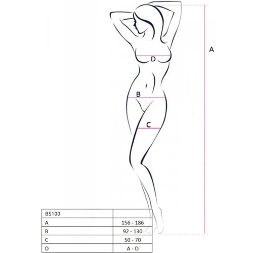 Passion - Bs100 Bodystocking Red