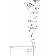 Passion - Bs100 Bodystocking Red