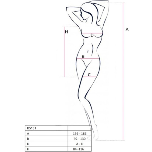 Passion BS101 Red Bodystocking