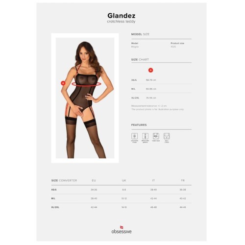 Teddy Glandez Sin Entrepierna XS/S