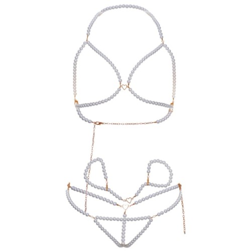 Leg Avenue Pearl Lingerie Set - Daring and Romantic