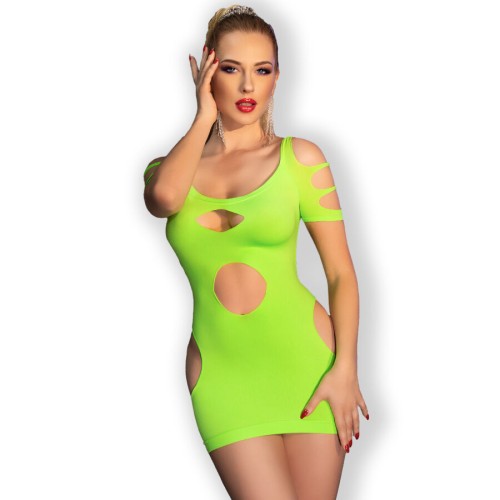 Chilirose CR 4671 Vestido Verde para Lucir Elegante