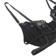 Subblime 3-Piece Set Bra Thong Suspender