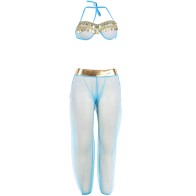 Subblime Blue India Style Lingerie Set - L/XL