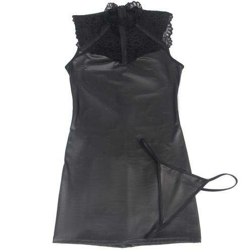Subblime Vestido Sexy De Cuero S/M